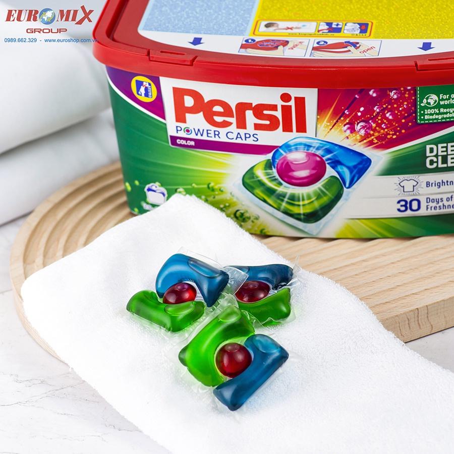 Viên Giặt Xả Persil Power Caps 14 Viên Color