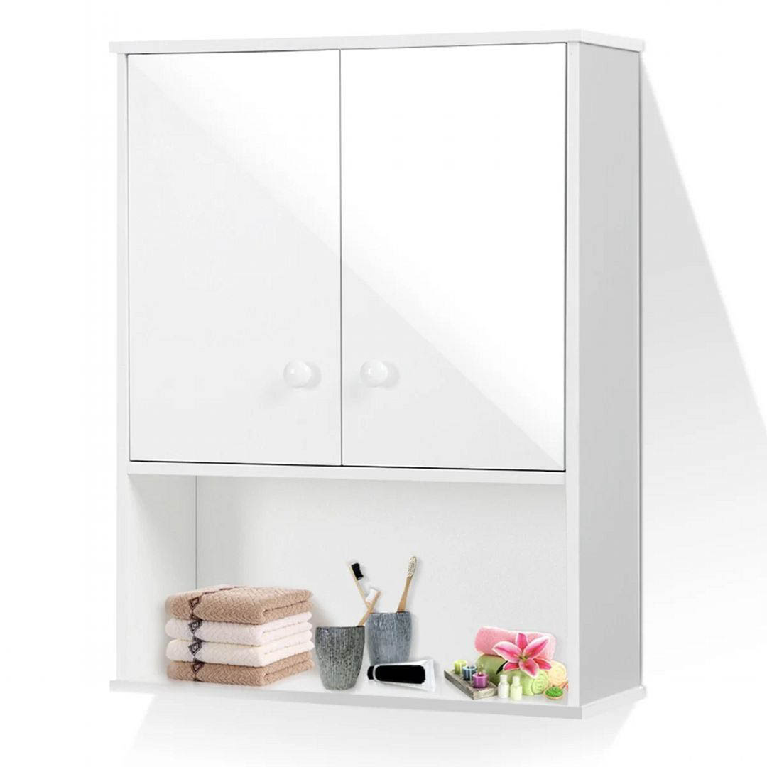 Tủ phòng tắm gỗ hiện đại SMLIFE Salamina | Gỗ MDF dày 17mm chống ẩm | D50xR17xC65cm