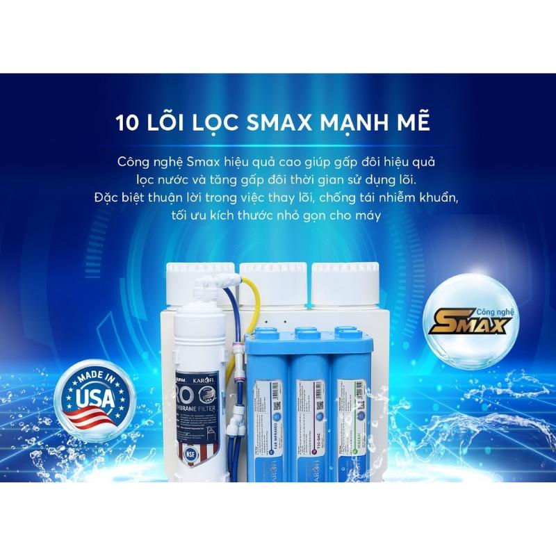 Máy Lọc Nước Karofi KAQ-U05 Để Gầm, Không Tủ - 10 Lõi Lọc - Hàng Chính Hãng