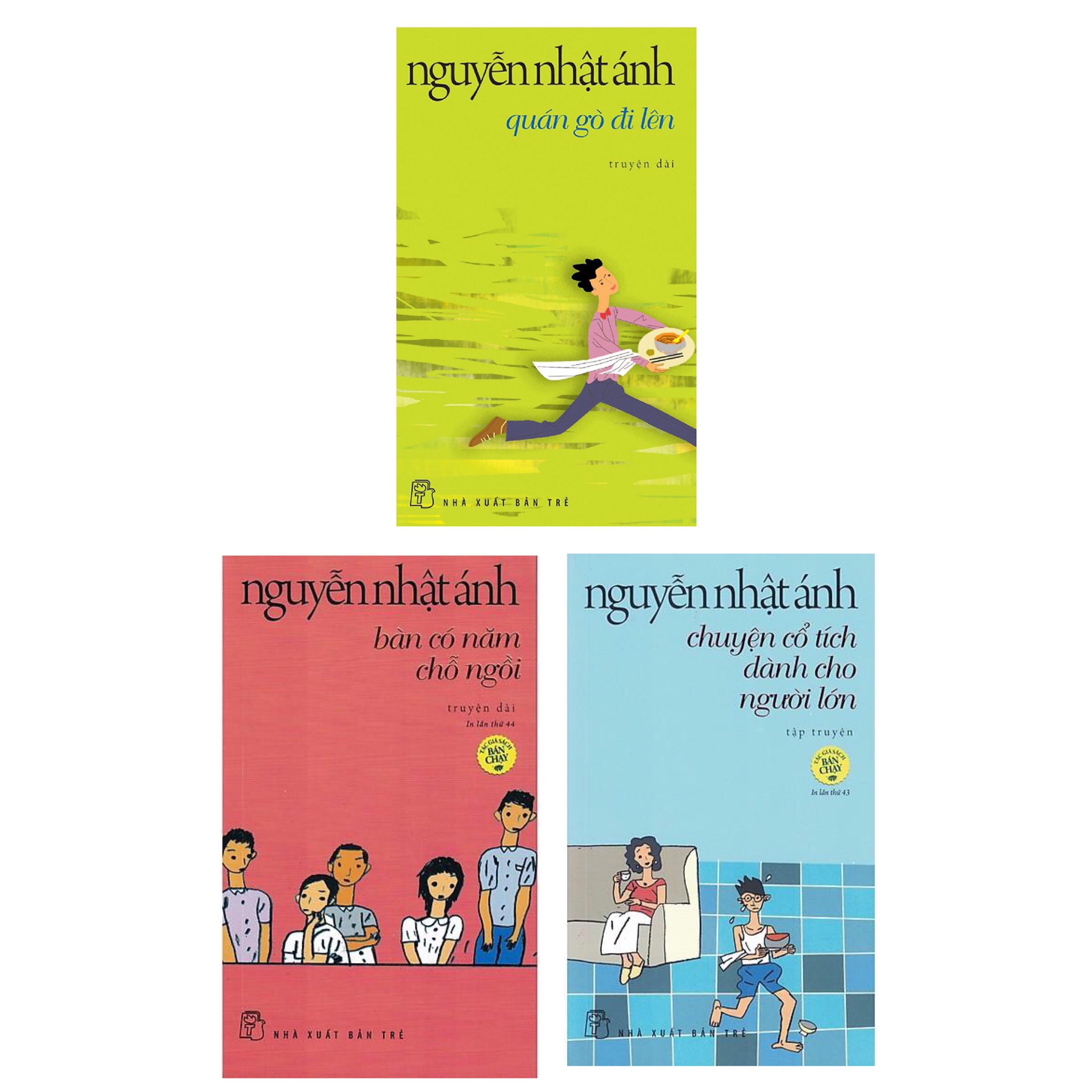 Combo 3 Cuốn Sách Của Tác Giả Nguyễn Nhật Ánh: Bàn Có Năm Chỗ Ngồi (Tái Bản) + Chuyện Cổ Tích Dành Cho Người Lớn (Tái Bản) + Quán Gò Đi Lên (Tái Bản)