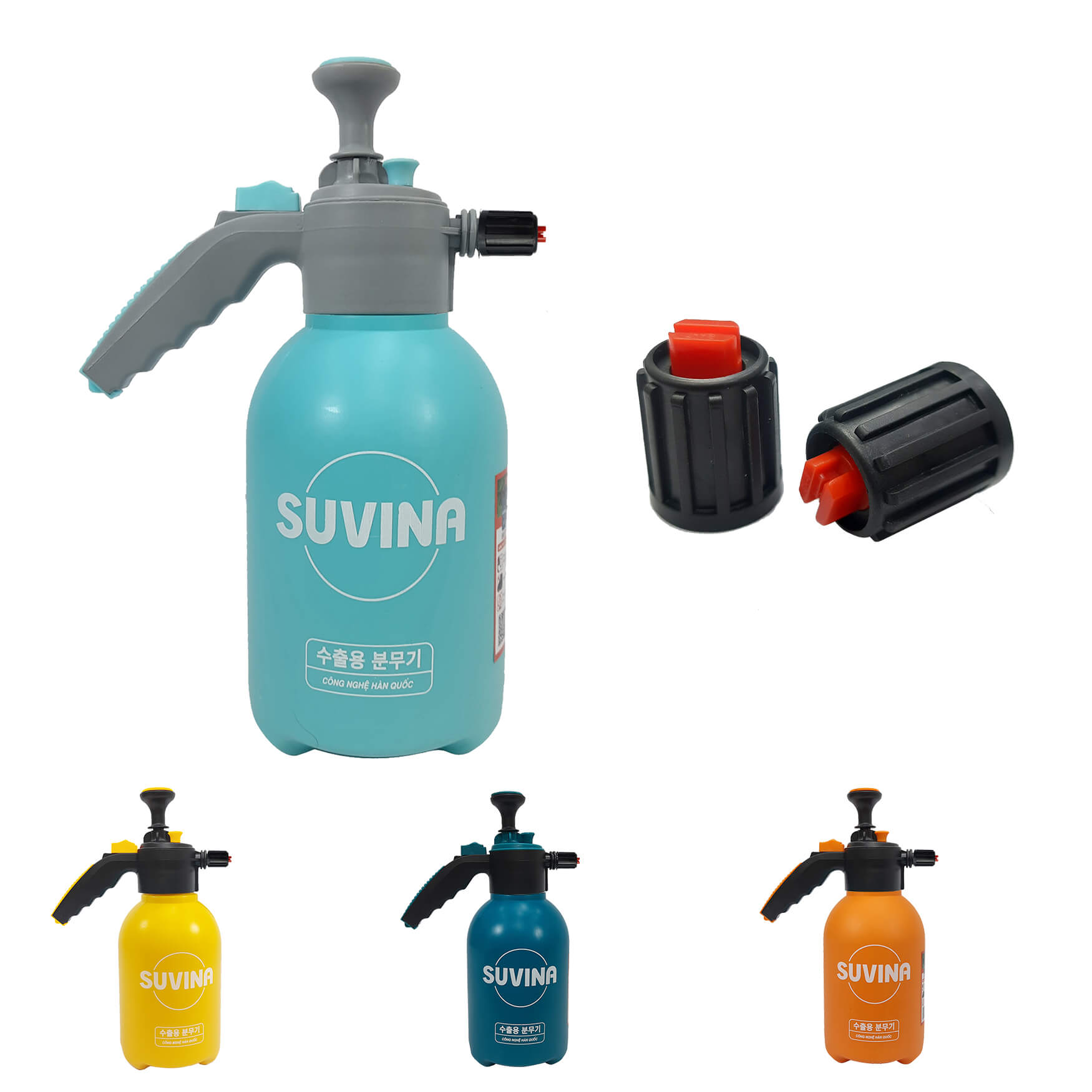 Bình Xịt Bọt Tuyết Rửa Xe Cầm Tay, Thể Tích 2 lít SU2L-01, Nhiều Màu Tùy Chọn, Bảo Hành 1 Tháng, Thiết Kế Kiểu Dáng Tiện Lợi, Khóa Xịt Tự Động Rảnh Tay, Chất Liệu Nhựa HDPE Siêu Bền,