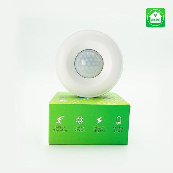 Bộ Cảm Biến Chuyển Động Hunonic Pir Sensor Tự Động Bật Tắt Đèn Khi Có Người Qua Kết Nối Qua Bộ Điều Khiển Trung Tâm [Hàng Chính Hãng]