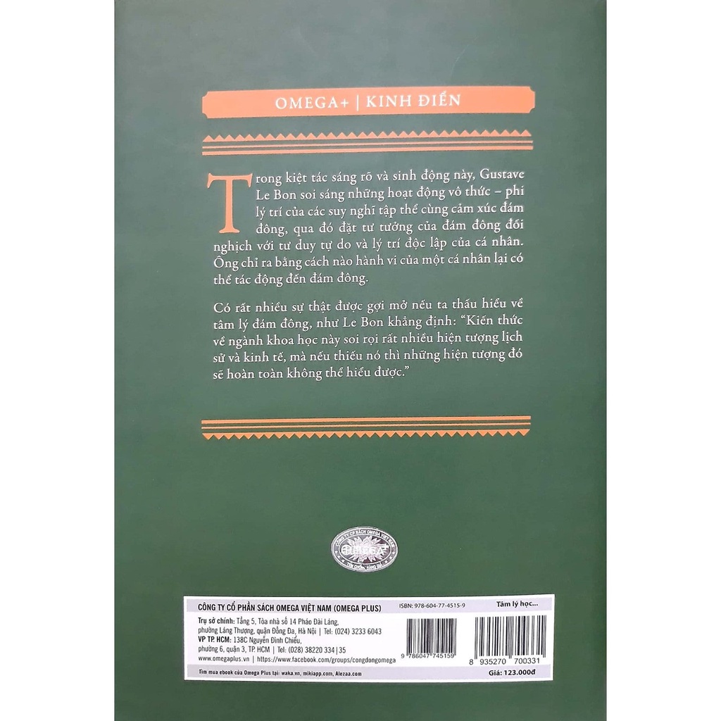  Sách - Tâm Lý Học Đám Đông (Tái Bản Mới Nhất) 