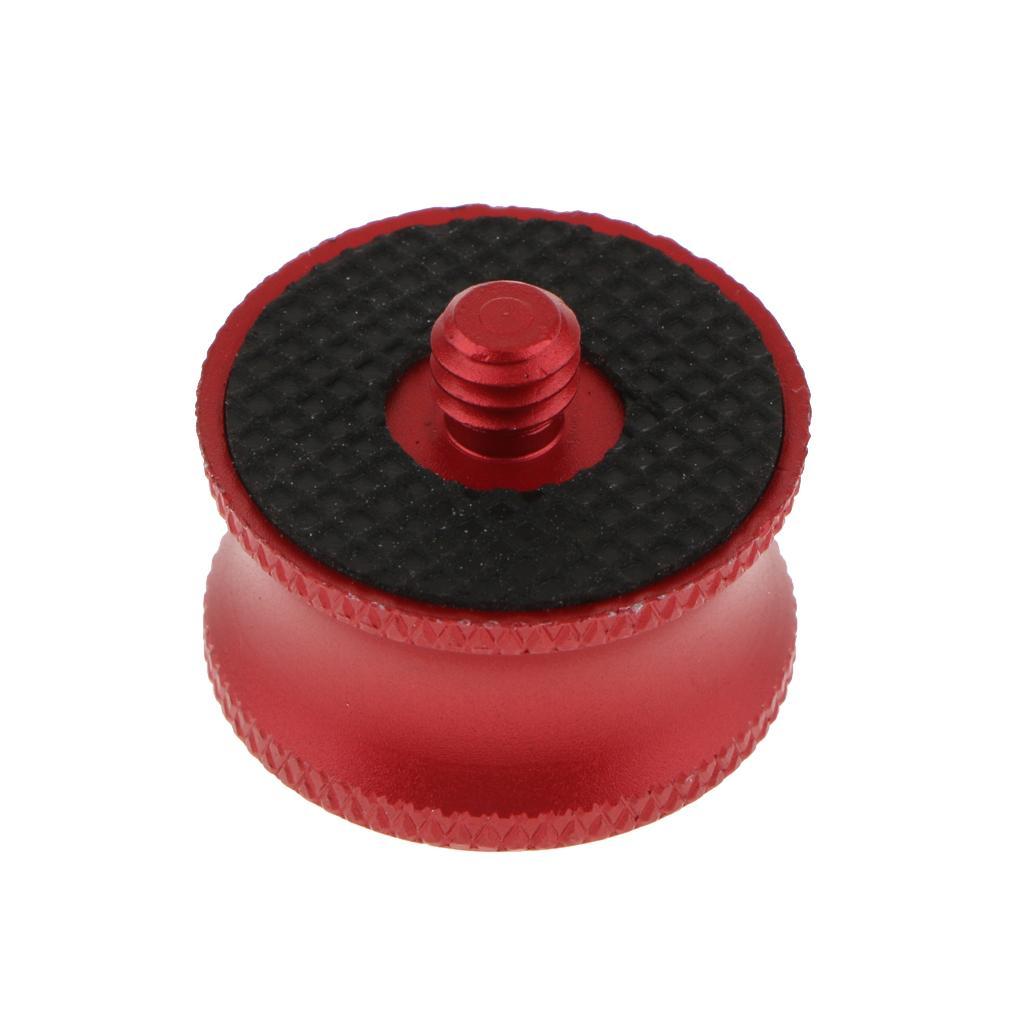 1/4 to 3/8inch Male Screw to Female Adapter   Converter for Tripod Red
