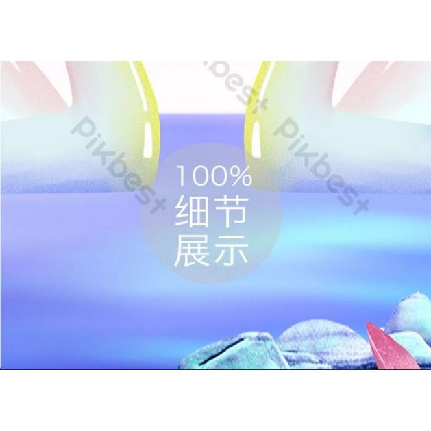 Tranh đôi thiên nga dưới ánh trăng, tranh dán tường 3d hiện đại MS639389