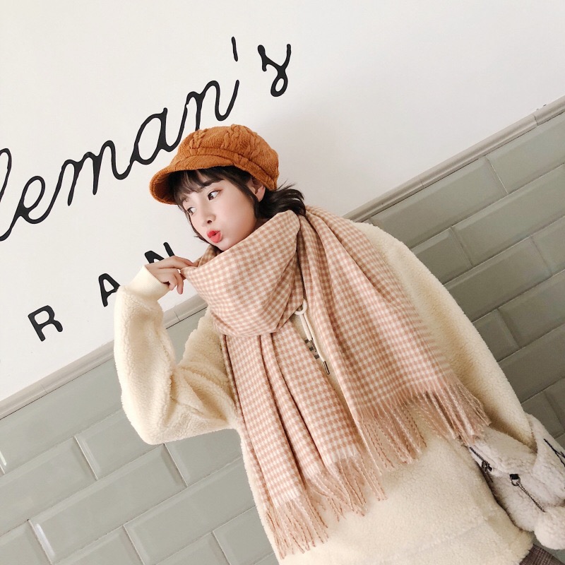 Khăn choàng cổ cashmere cao cấp khăn choàng mùa đông - Mã LE14