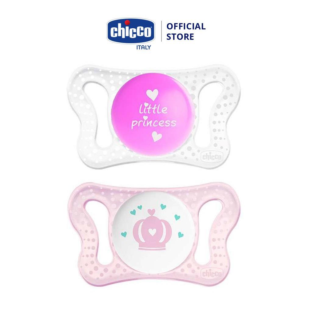 Bộ 2 ty ngậm chuyên biệt cho trẻ sơ sinh Chicco Micro