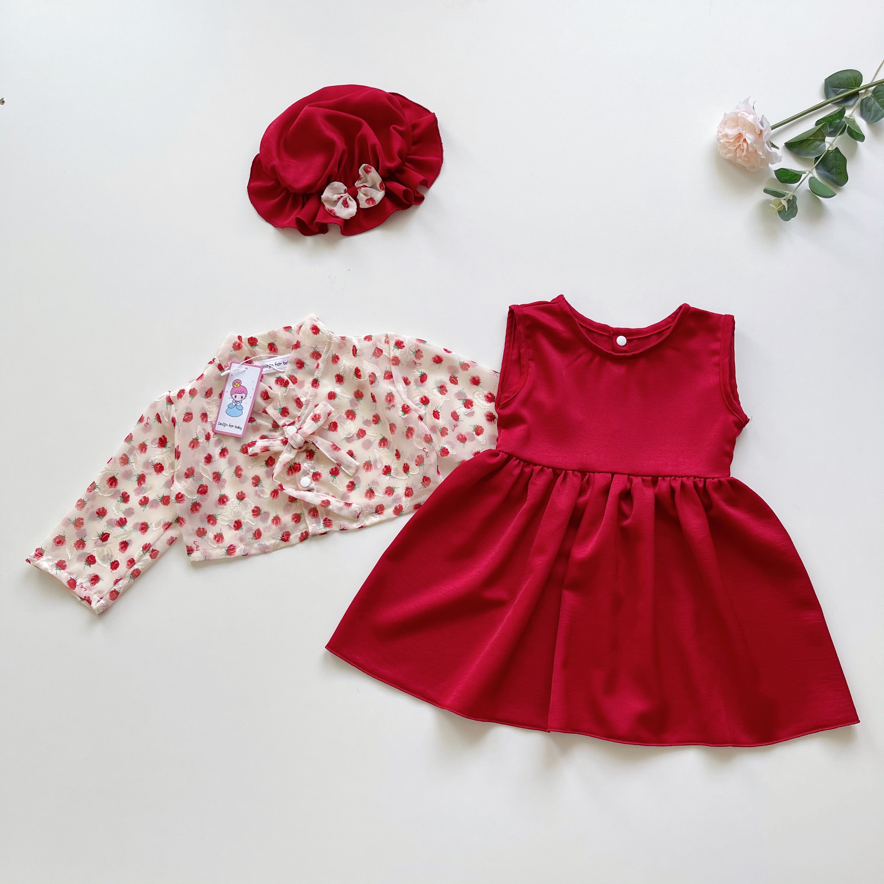 Sét Váy Hanbok Rời Cho Bé Gái 3 Đến 18kg, Đầm Bé Gái Chất Lụa Ướt Mềm Mát