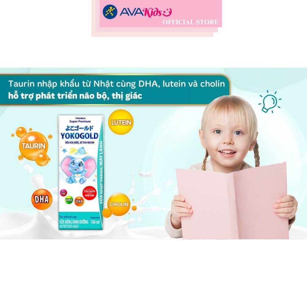 Thùng 48 hộp sữa pha sẵn Vinamilk YokoGold 180 ml (từ 1 tuổi)