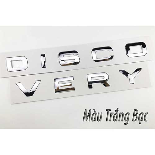 Phụ Kiện Ô Tô Logo Chữ Dán Discovery 3D - 3 Màu Để Bạn Lựa Chọn