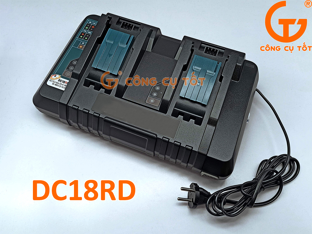 Đế sạc nhanh 2 pin 18V DC18RD