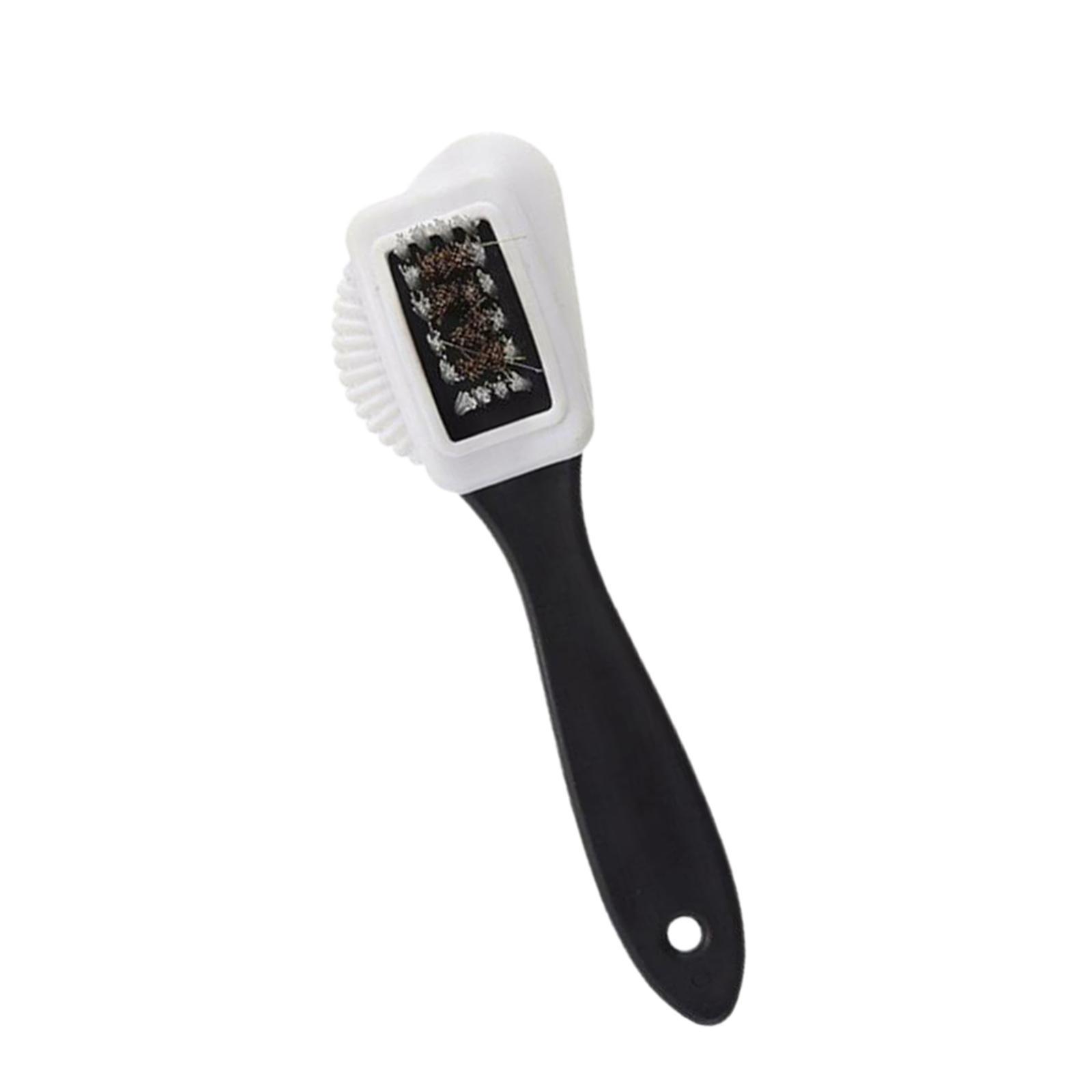 Portable Cleaning Brush 3 Side Shoe Brush Laundry Brush for Suede Snow Boot