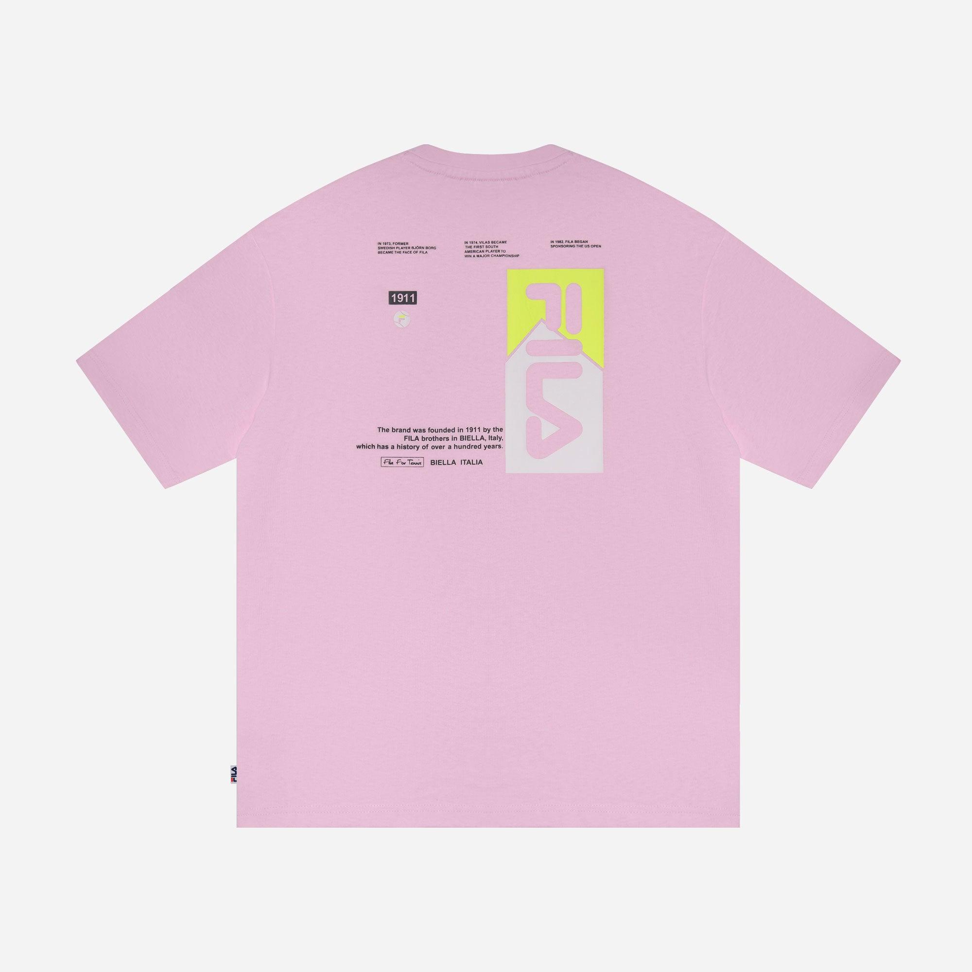 Áo thun tay ngắn thời trang unisex Fila Heritage Loose Fit - FW2RSF2087X-CPK