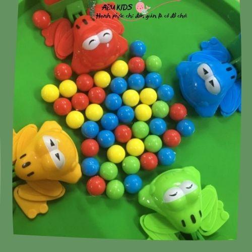 Đồ chơi ếch ăn bi , Đồ chơi trẻ em và gia đình tăng tính tương tác vui nhộn A101