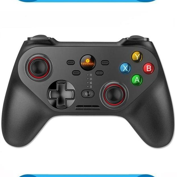 Tay cầm chơi game bluetooth VINYSON VA-008 hỗ trợ PC/ANDROID/IOS (Đen) HÀNG NHẬP KHẨU