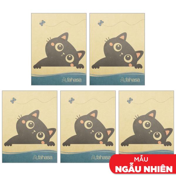 Combo 5 Tập Học Sinh Funny Cats 4 Ô Ly 100 Trang 100gsm - Fahasa 01 (Mẫu Màu Giao Ngẫu Nhiên)