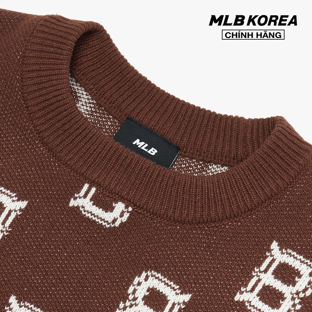 MLB - Áo sweater phom suông tay dài Classic Monogram Overfit 3AKPM0126-43BRD