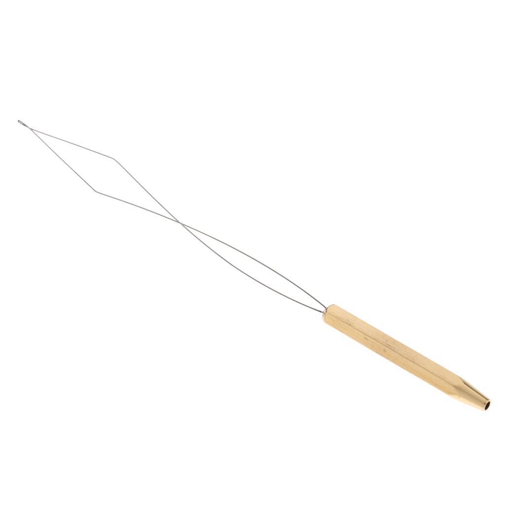 2 Pieces Fly Tying Bobbin Threader Half Hitch Tool Fly Fishing Tying Thread
