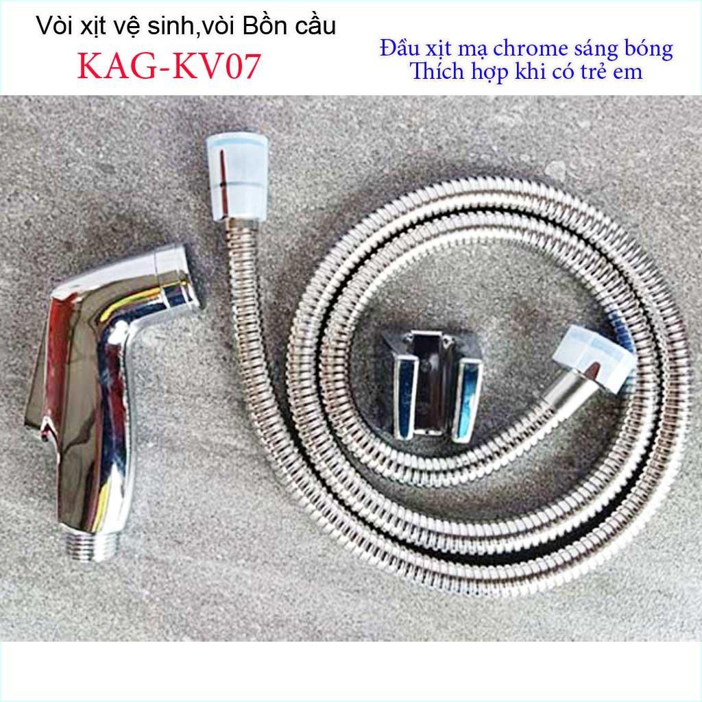Vòi xịt vệ sinh trẻ em KAG-KV07, vòi nhấn tay cho trường mẫu giáo Crome bóng tia mạnh rửa sạch sử dụng tốt