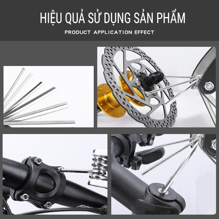 Bộ Dụng Cụ Sửa Chữa Xe Đạp Đa Năng Bộ Lục Giác Sửa Chữa Cầm Tay Tua Vít 16-In-1 Kèm Bộ Dụng Cụ Vá Xe Đạp