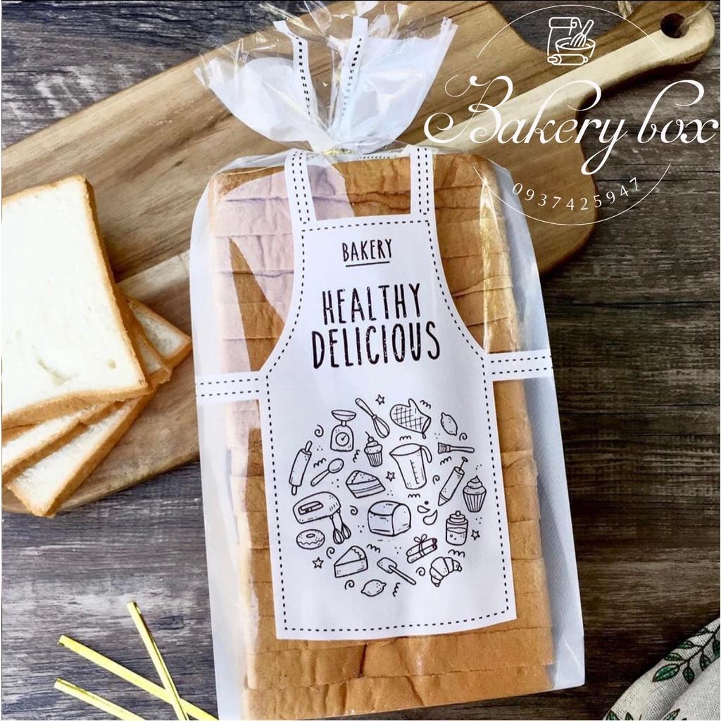 Túi Bánh Mì Hoa Cúc - Túi Sandwich - Trong Suốt Hoạ Tiết Healthy