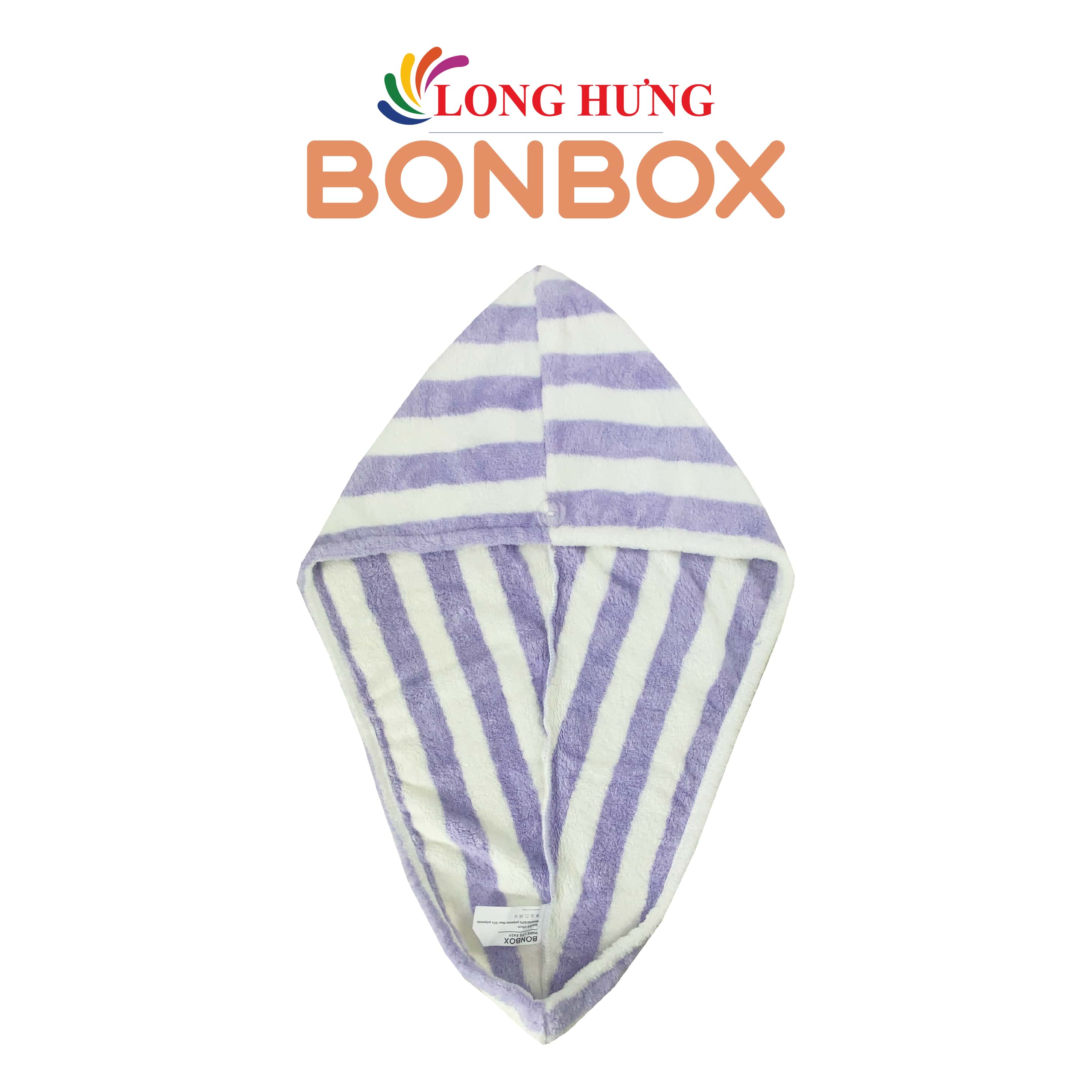 Khăn gội đầu quấn tóc BONBOX 60x25 cm BT10 - Hàng chính hãng