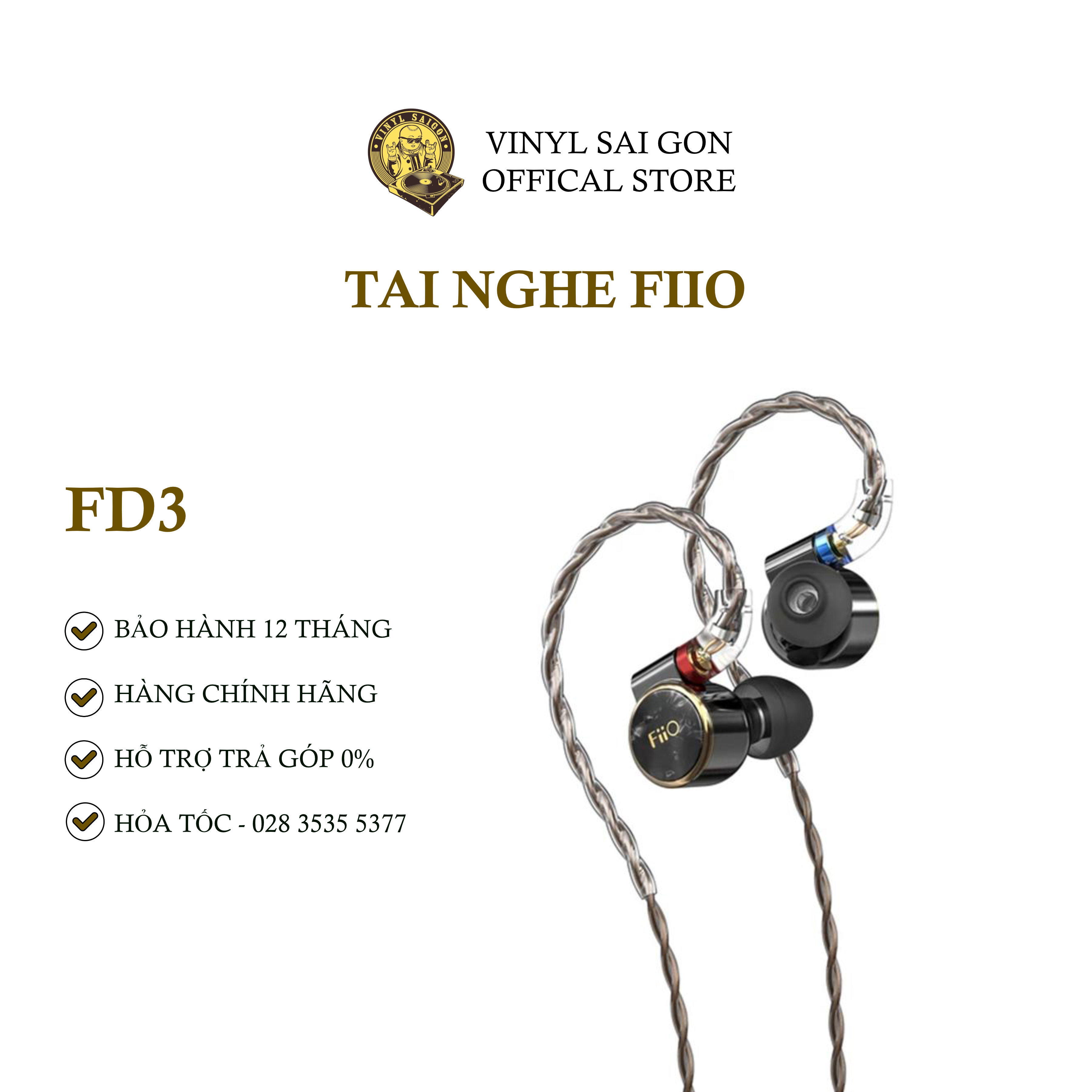 Tai Nghe Có Dây Nhét Tai FiiO FD3 - Hàng Nhập Khẩu