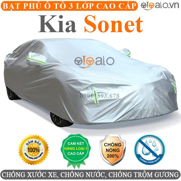 Bạt phủ xe ô tô Kia Sonet vải dù 3 lớp CAO CẤP BPXOT