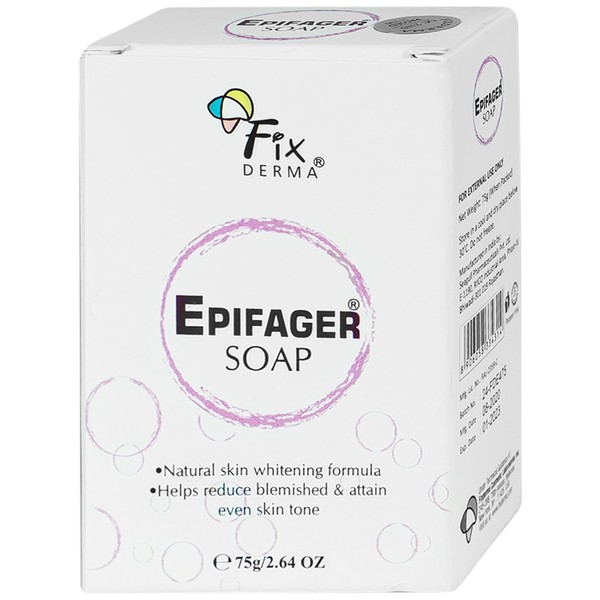 Xà Phòng Làm Sạch Dưỡng Trắng Sáng Da Mờ Thâm Nám Fixderma Epifager Soap 75g