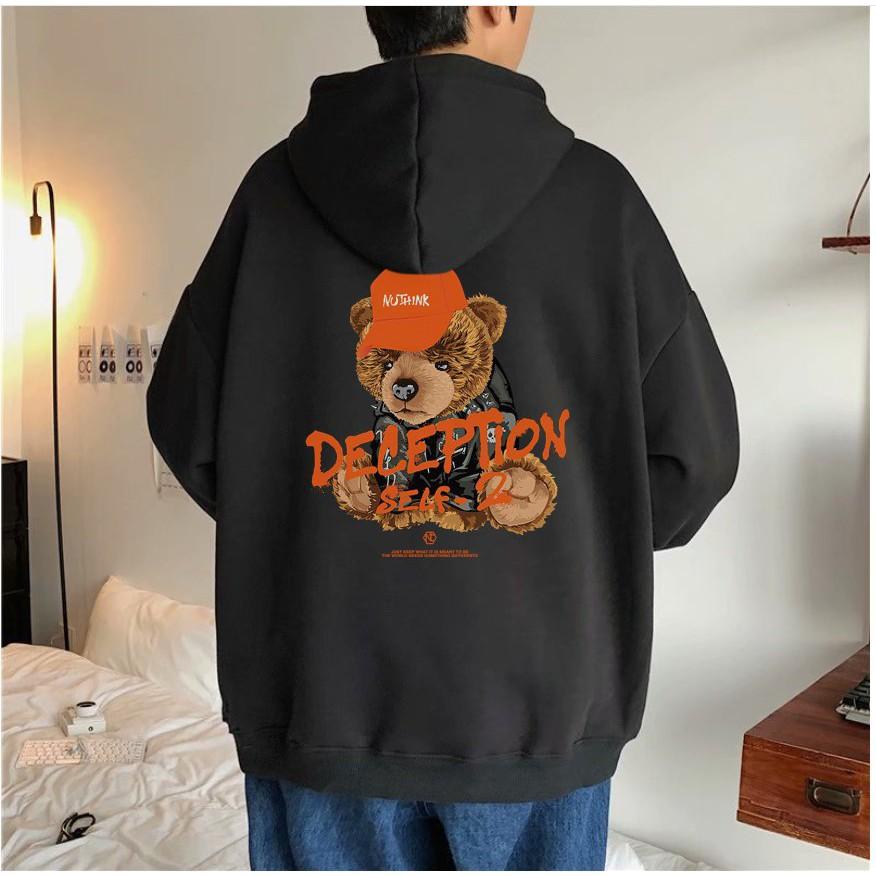 Áo Khoác Nam Nữ Hoodie Gấu Deception From Unisex