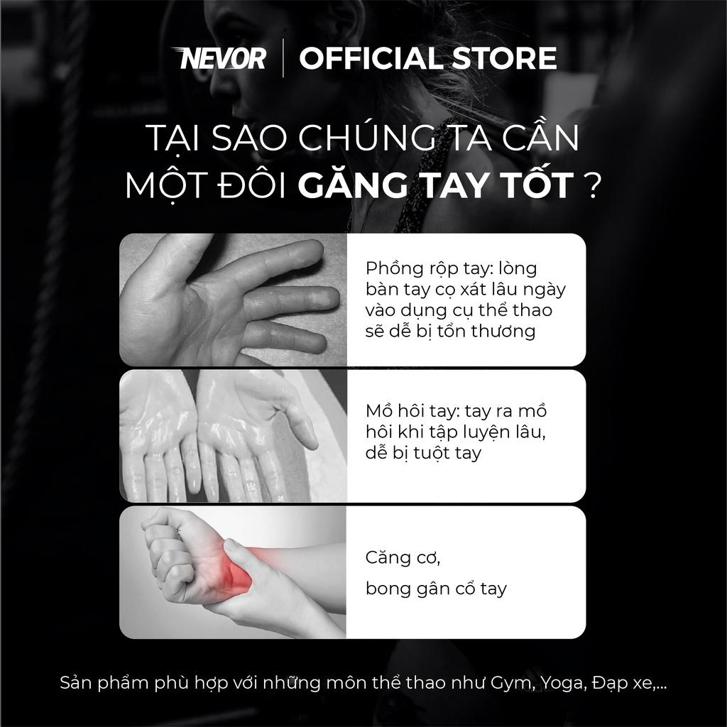 Đôi Găng tay thể thao gym, đạp xe siêu thoáng Nevor GTN01 dành cho nữ.