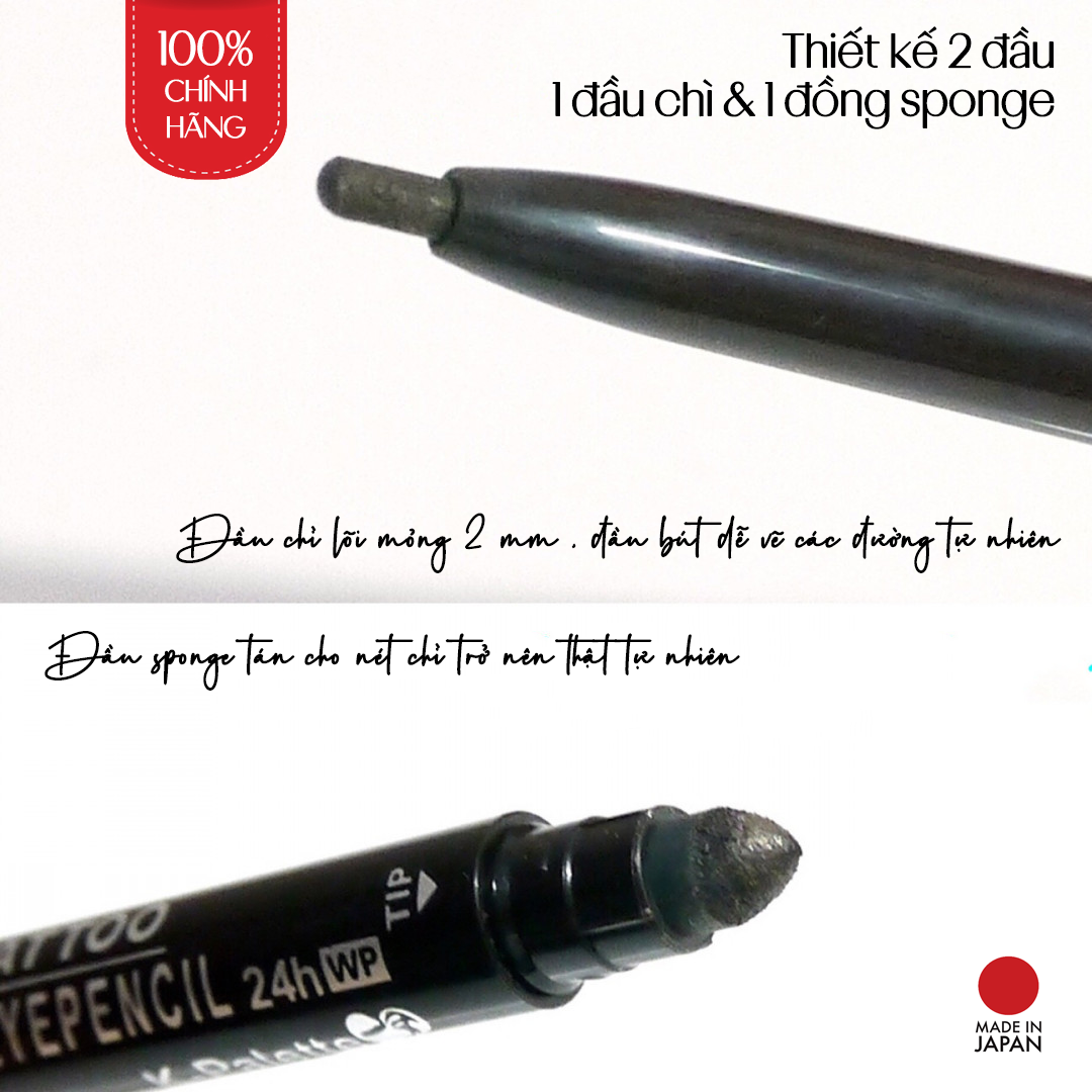 Bút Chì Kẻ Viền Mắt K-Palette Eyepencil Bền Màu Chống Trôi 24h
