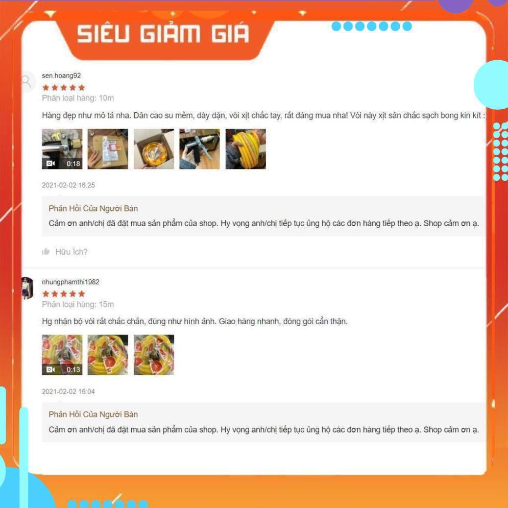 Bộ vòi xịt tăng áp 3 lần rửa xe tưới cây điều chỉnh mức nước tiết kiệm nước đa năng 206400