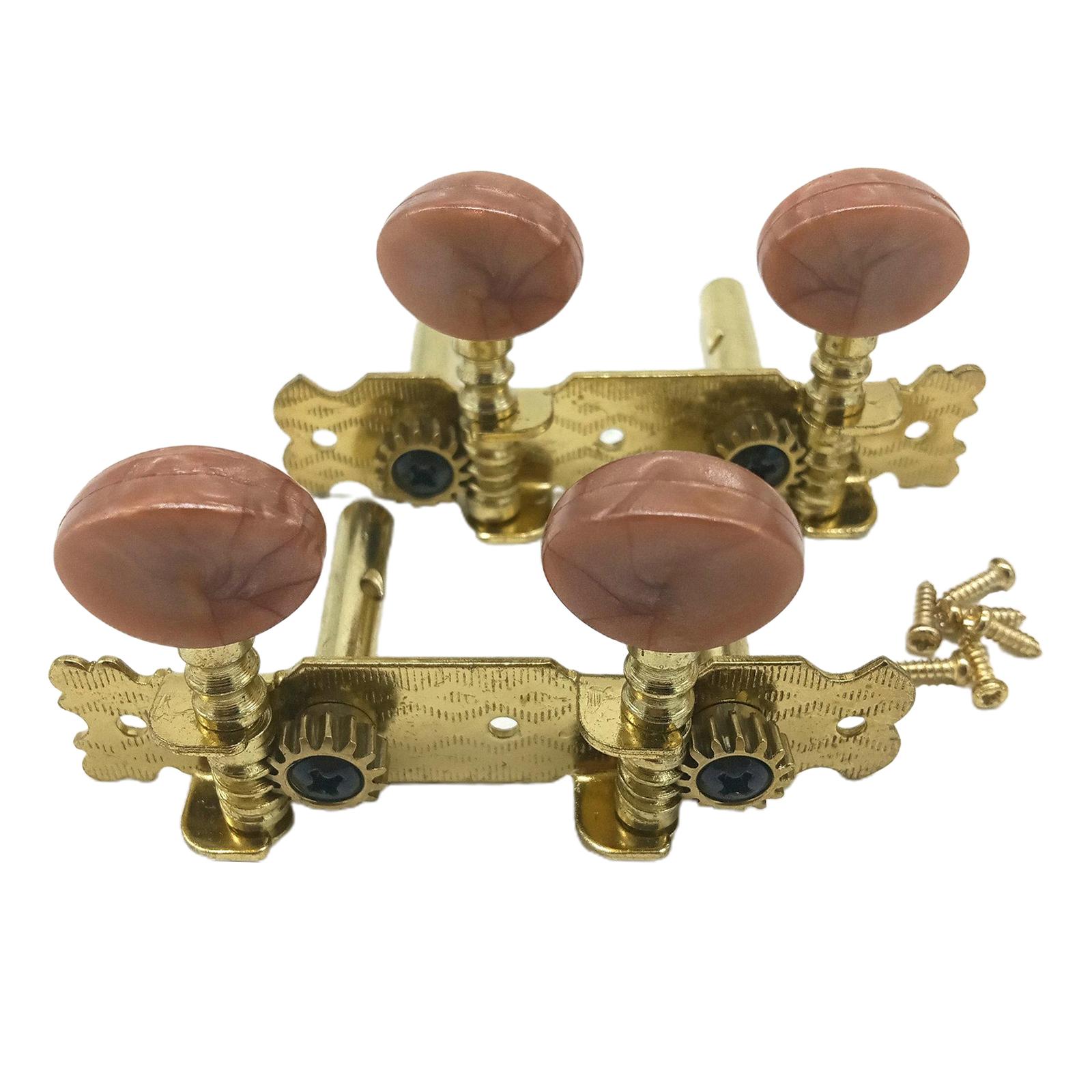 2pieces Guitar Tuner Tuning Keys Pegs Machine Heads for Classical Guitar Ukulele Parts Replacement Accessories
