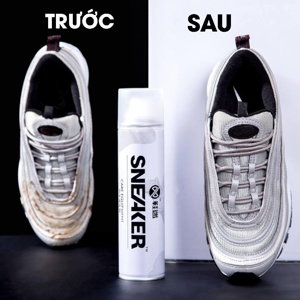 Bình / Chai Xịt Bọt Tuyết Giặt Khô Giày, Tẩy Trắng Vệ Sinh Giày Dép Sneaker 300ml Chuyên Dụng -PK058