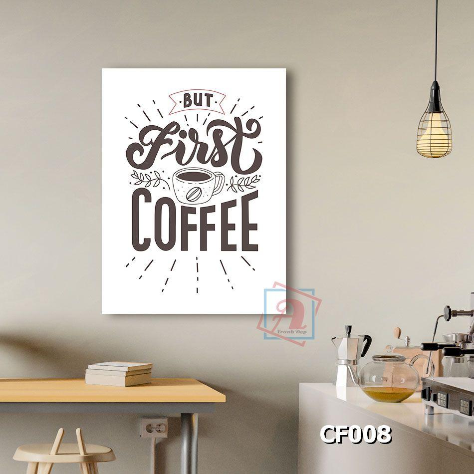 Tranh chữ nghệ thuật trang trí quán cafe kích thước 60x80cm - CF005-008
