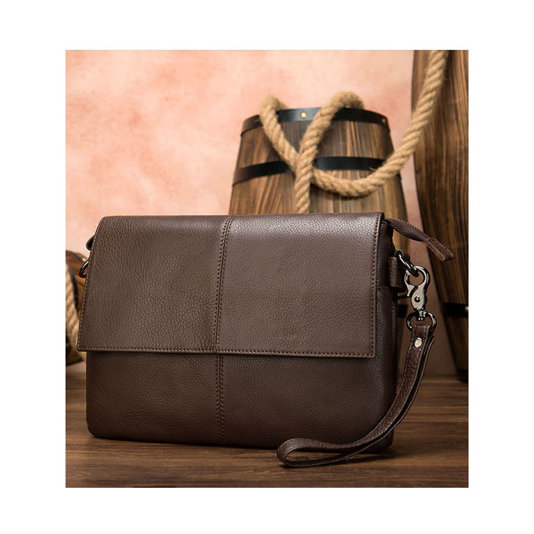 Túi ví đeo chéo da bò cao cấp BHM82298 Clutch cầm tay - Túi đeo vai nam da thật