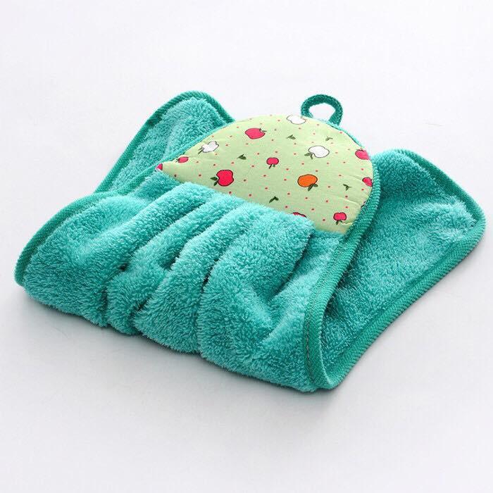 Khăn Lau Tay Nhà Bếp - KHĂN LAU TAY COTTON có móc treo