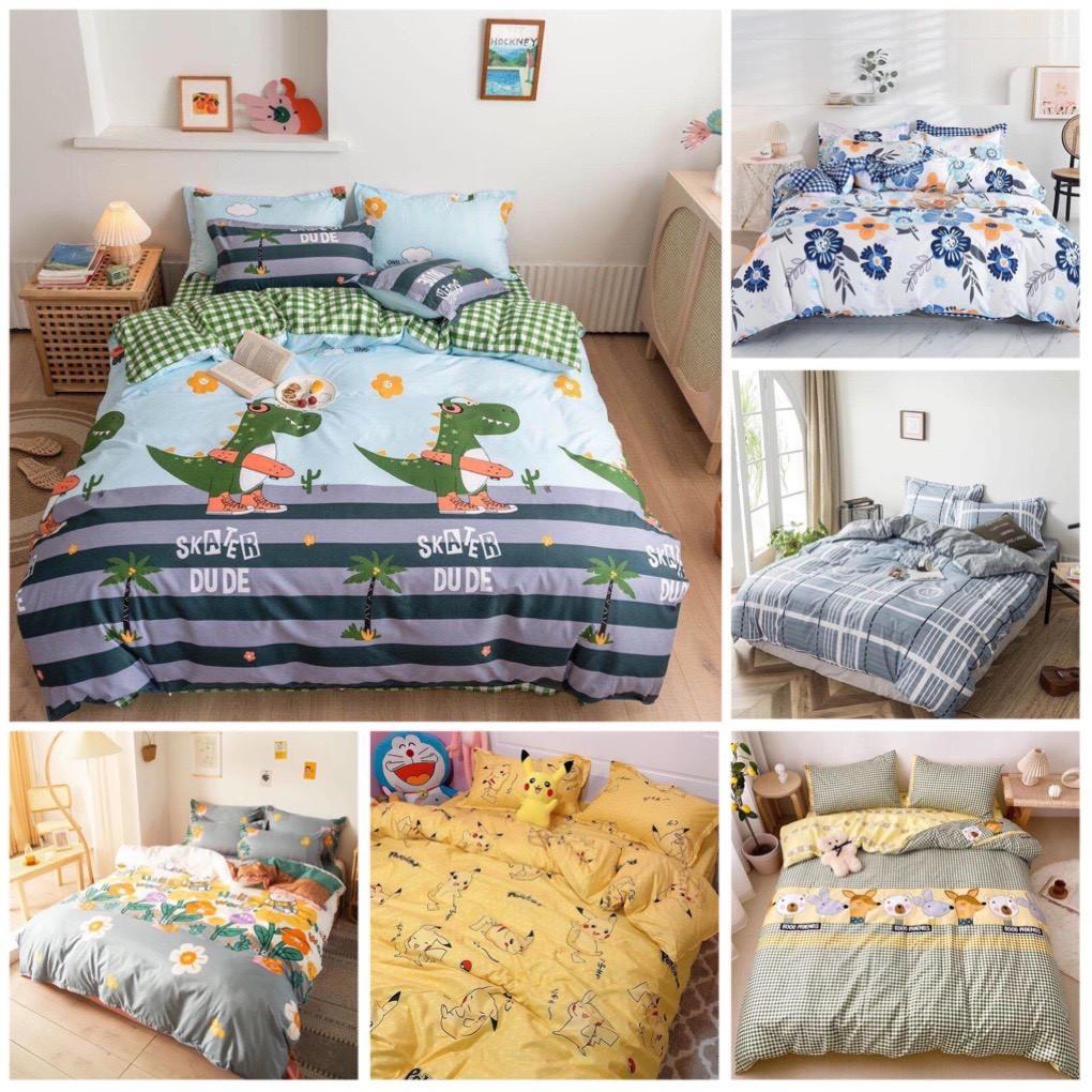 THANH LÝ Bộ Chăn Ga Gối Cotton Poly Nhập Khẩu Hàn Quốc