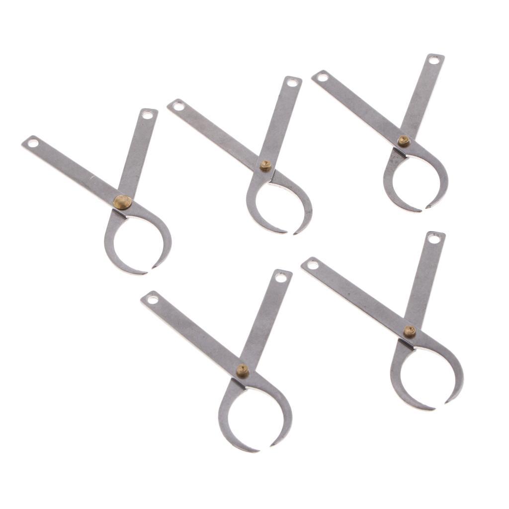 5pcs Stainless Steel Carp Fishing Bait Feeder Clamp Clip Baiting Pliers