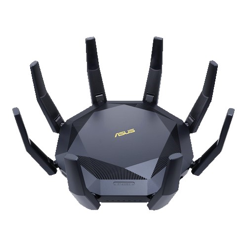 Router  Wifi 6 ASUS RT-AX89X Chuẩn AX6000 Hai Băng Tần Kép (Cực Hầm Hố Dành Cho Game Thủ) - Hàng Chính Hãng