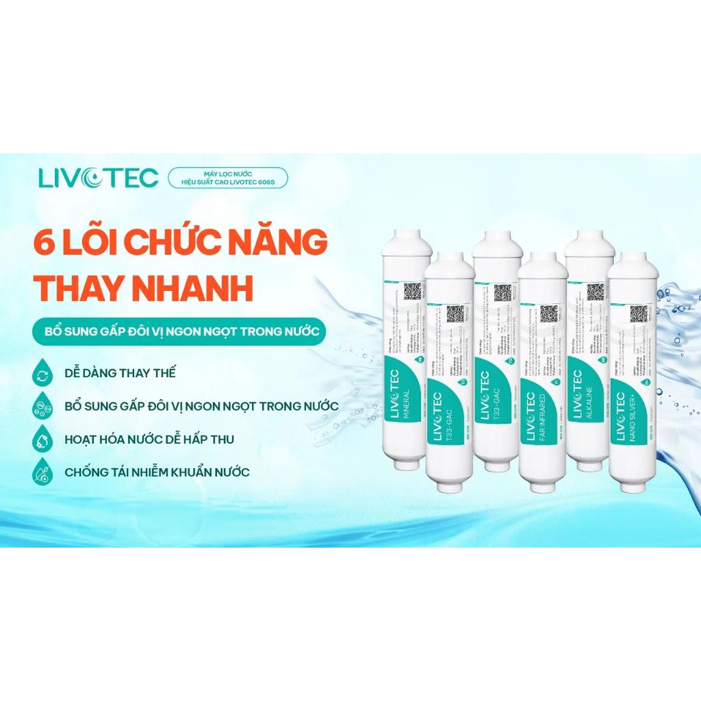 Máy lọc nước RO 10 lõi KAROFI Livotec 606S - RO Hàn 100GPD - Giao lắp miễn phí toàn quốc - Hàng Chính Hãng
