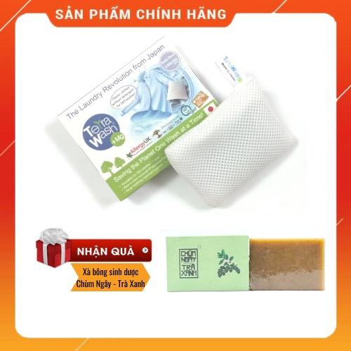 Terra Wash +Mg Túi Giặt Thay Thế Bột Giặt Và Nước Giặt Công Nghiệp, Tặng Xà Bông Sinh Dược Chùm Ngây Trà Xanh