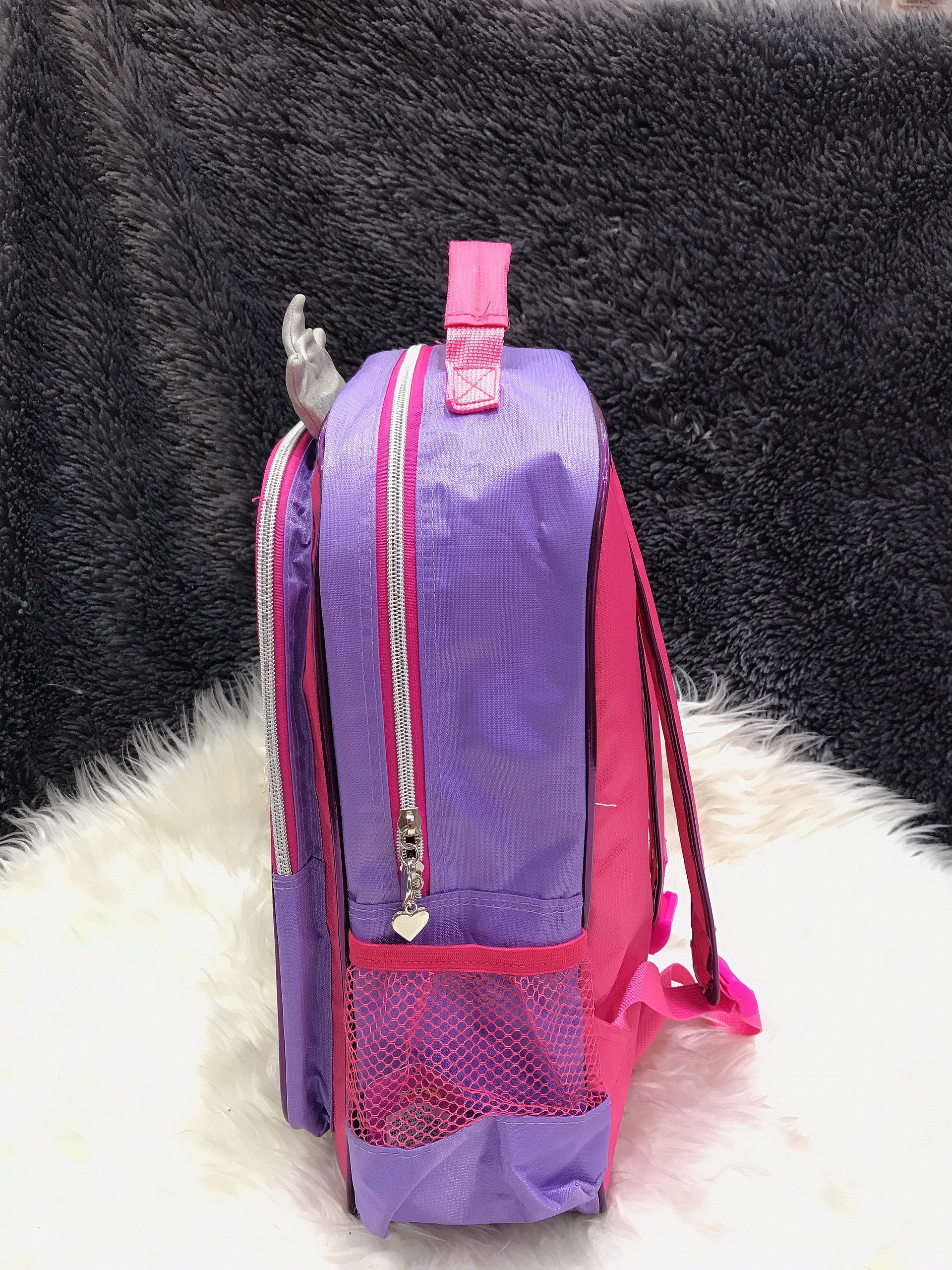 Balo, cặp táp 17'' 2 ngăn hình công chúa Sofia Princess cầm váy màu hồng tím - 740SFNG5021372H