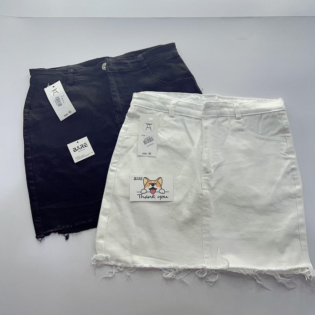 Chân váy chữ A - chân váy kaki tua rua basic - CV09