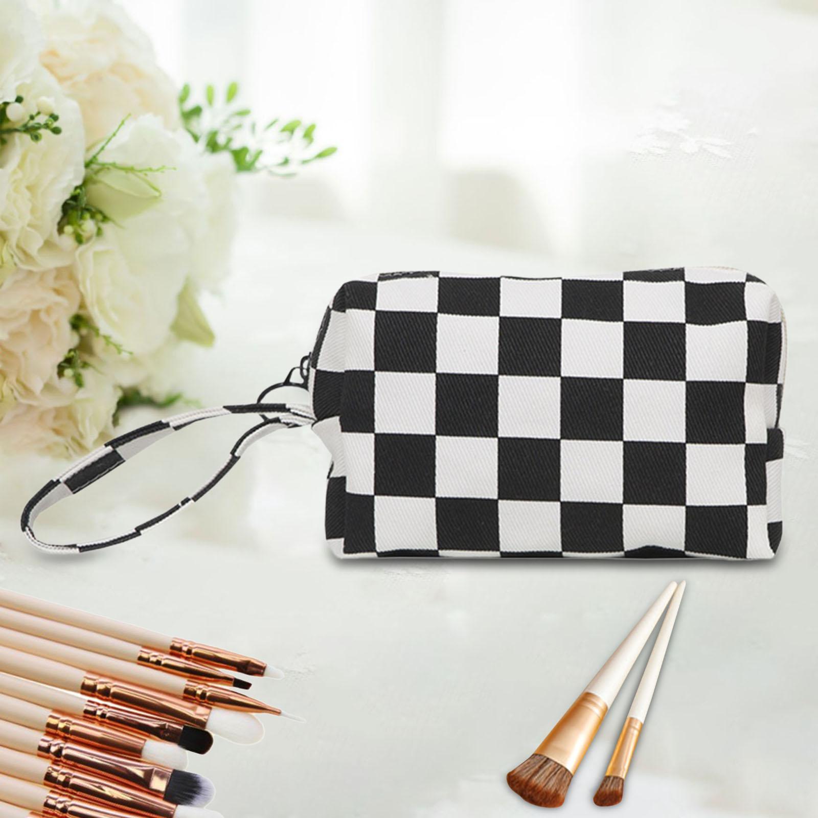Portable Makeup Bag Storage Case Organizer Zipper Design Versatile Cosmetic Holder Toiletry Bag