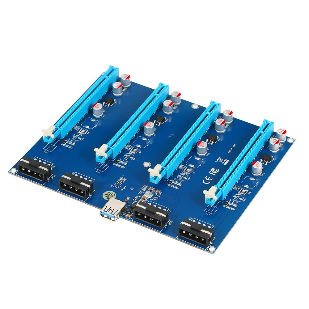 Thẻ chuyển đổi PCI-E X1 sang PCI-E X16 với Cáp USB3.0