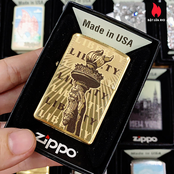 Bật Lửa Zippo 204B Statue Of Liberty Torch