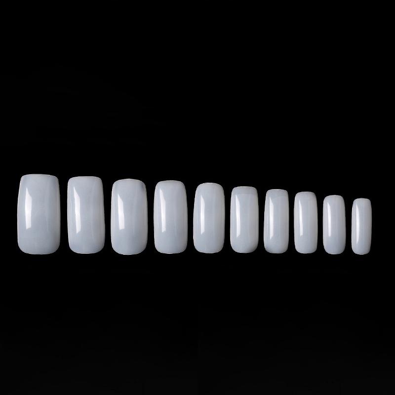Set 100 Móng Tay Giả Màu Trắng