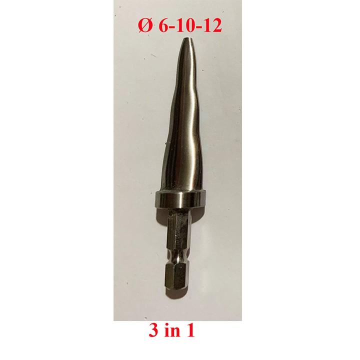Nong ống đồng bằng khoan Nong ống đồng phi 6-10-12-16-19 mũi long inox bằng máy bắt vít